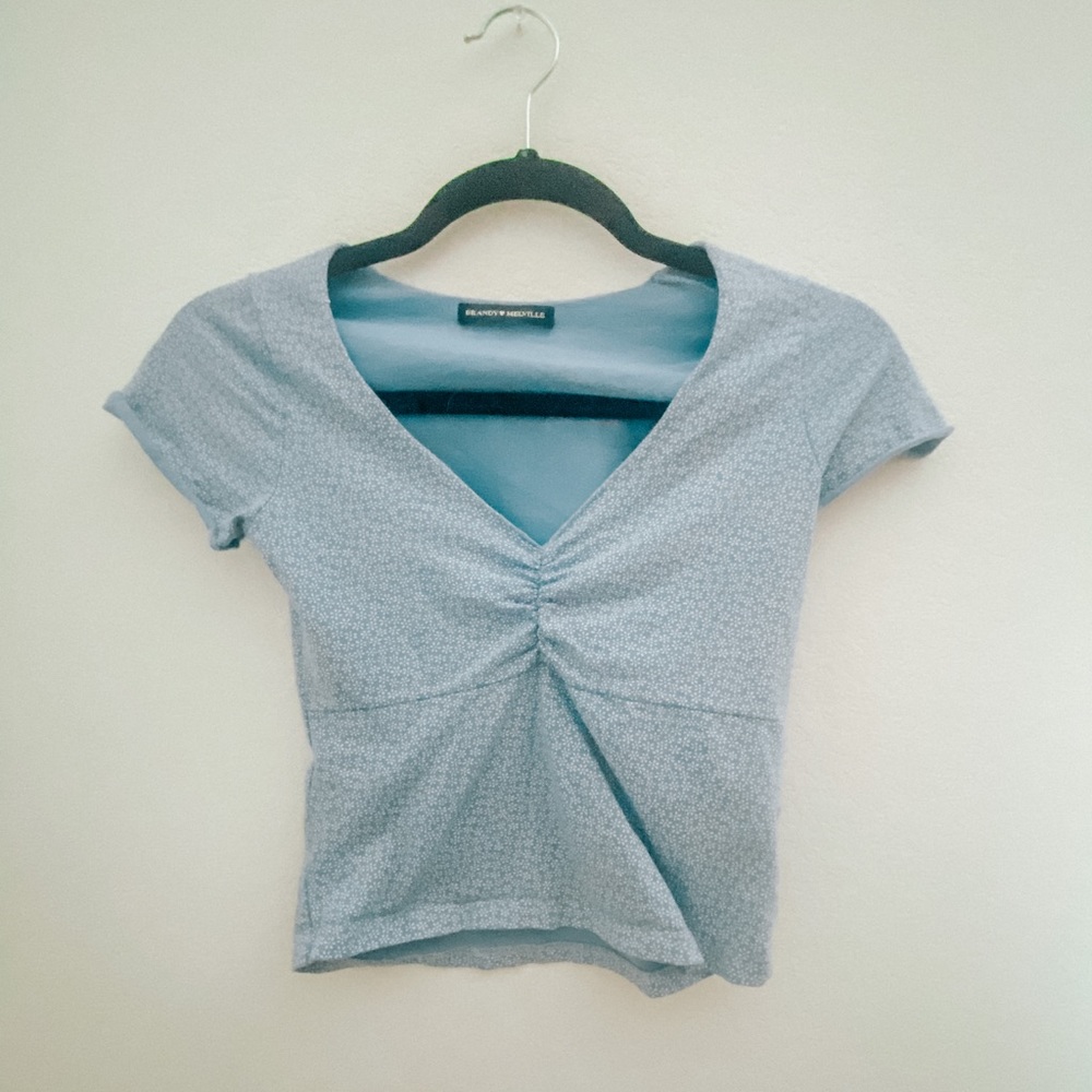 Front Rouche detail Crop Top